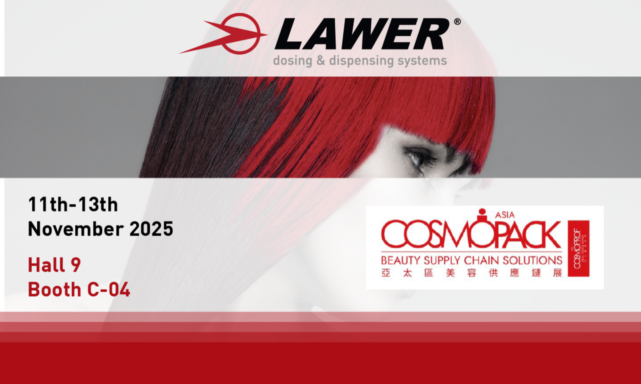 Lawer alla fiera COSMOPACK HONG KONG, dall\'11 al 13 novembre 2025
