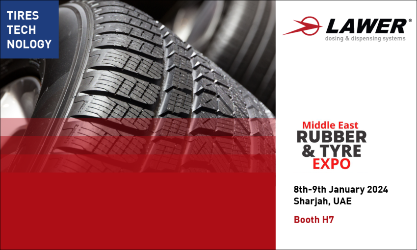 Lawer at the MIDDLE EAST RUBBER & TIRE EXPO - Sharjah, 8-9 January 2024