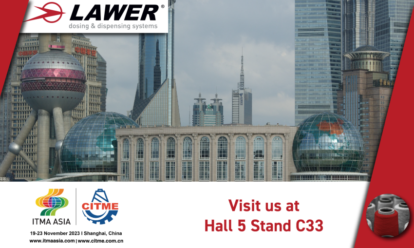 Lawer alla fiera ITMA ASIA + CITME dal 19 al 23 novembre 2023