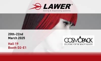 Lawer at Cosmopack exhibition, Bologna, from 20th to 22nd March 2025